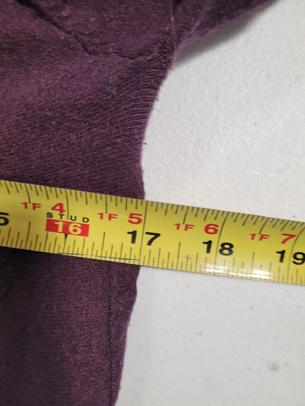 Open-Front Ribbed Trim Cardigan - Plum - Picture 4 of 4